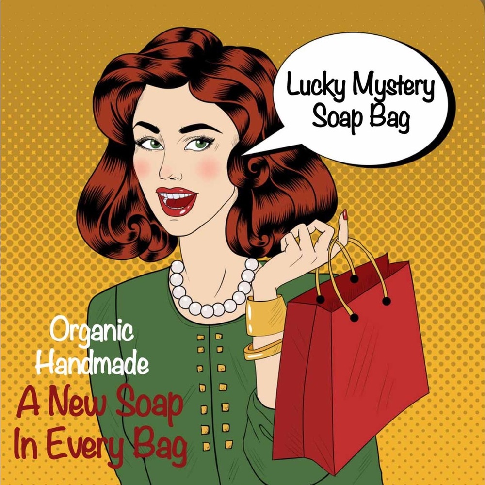 NEW LUCKY MYSTERY ORGANIC HANDMADE SOAP BAR BAG